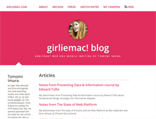 Tablet Screenshot of girliemac.com